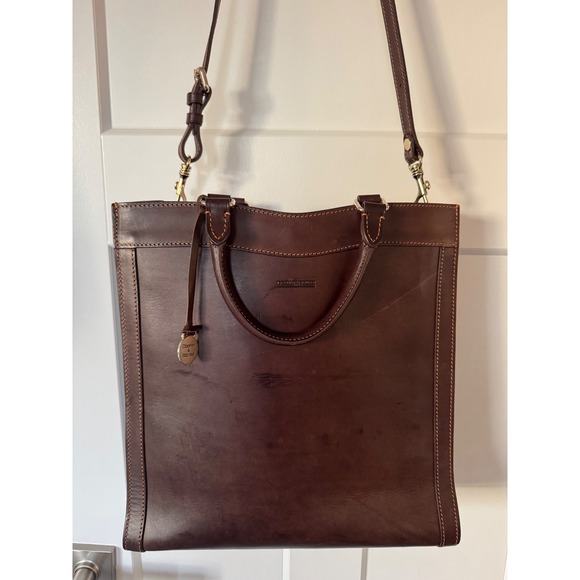 Dooney & Bourke Handbags - Dooney Bourke Dark Brown Leather Tote Bag Shoulder Bag Crossbody